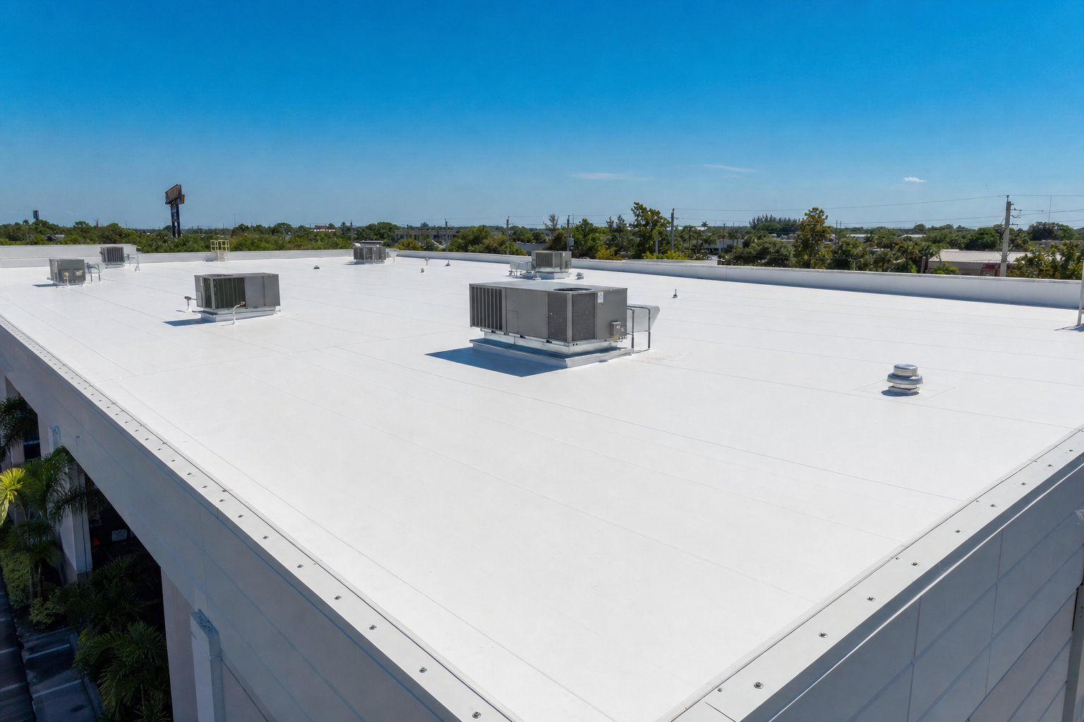 Flat roof TPO